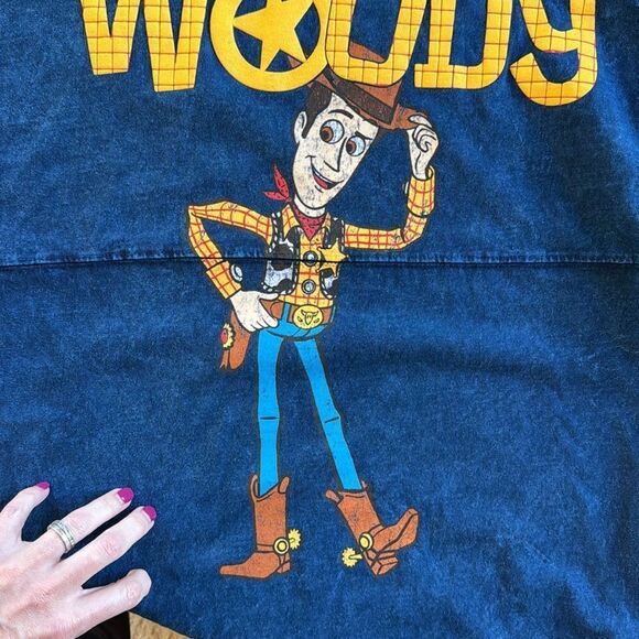 Sheriff Woody Disney Pixar Toy Story Adult Spirit Jersey Oversized Size Small - Picture 8 of 14